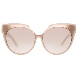 Linda Farrow - 790 C6 Oversized Sunglasses - Milky Pink - Linda Farrow Eyewear