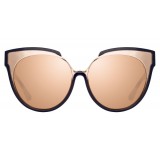 Linda Farrow - Occhiali da Sole Oversize 790 C7 - Navy - Linda Farrow Eyewear