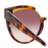 Linda Farrow - 790 C2 Oversized Sunglasses - Tortoise - Linda Farrow Eyewear