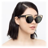 Linda Farrow - 790 C1 Oversized Sunglasses - Black - Linda Farrow Eyewear