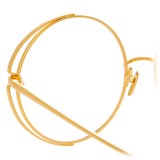 Linda Farrow - 816 C9 Round Optical Frames - Yellow Gold - Linda Farrow Eyewear