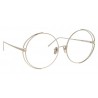 Linda Farrow - Occhiali da Vista Rotondi 816 C10 - Oro Bianco - Linda Farrow Eyewear