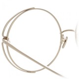 Linda Farrow - Occhiali da Vista Rotondi 816 C10 - Oro Bianco - Linda Farrow Eyewear