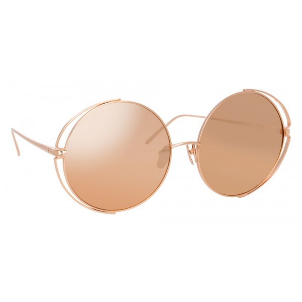 Linda Farrow - 816 C3 Round Sunglasses - Rose Gold - Linda Farrow Eyewear