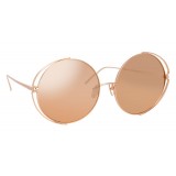 Linda Farrow - 816 C3 Round Sunglasses - Rose Gold - Linda Farrow Eyewear