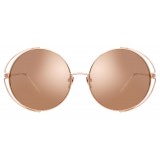 Linda Farrow - 816 C3 Round Sunglasses - Rose Gold - Linda Farrow Eyewear