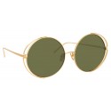 Linda Farrow - 816 C4 Round Sunglasses - Yellow Gold - Linda Farrow Eyewear