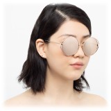 Linda Farrow - 816 C3 Round Sunglasses - Rose Gold - Linda Farrow Eyewear