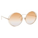 Linda Farrow - 816 C7 Round Sunglasses - Light Gold - Linda Farrow Eyewear