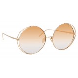 Linda Farrow - 816 C7 Round Sunglasses - Light Gold - Linda Farrow Eyewear