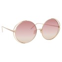 Linda Farrow - 816 C8 Round Sunglasses - Light Gold - Linda Farrow Eyewear