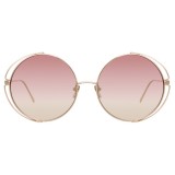 Linda Farrow - 816 C8 Round Sunglasses - Light Gold - Linda Farrow Eyewear