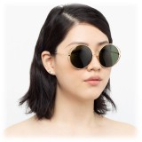 Linda Farrow - 816 C4 Round Sunglasses - Yellow Gold - Linda Farrow Eyewear