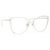 Linda Farrow - Occhiali da Vista Cat Eye 809 C9 - Oro Bianco - Linda Farrow Eyewear