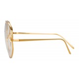 Linda Farrow - 750 C1 Round Optical Frames - Yellow Gold - Linda Farrow Eyewear
