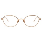 Linda Farrow - 796 C3 Cat Eye Optical Frames - Rose Gold - Linda Farrow Eyewear