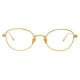 Linda Farrow - 796 C1 Cat Eye Optical Frames - Yellow Gold - Linda Farrow Eyewear