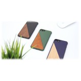 Woodcessories - Eco Split - Cover in Legno di Ciliegio - Verde - iPhone X / XS - Cover in Legno - Eco Case - Collezione Split