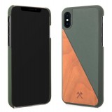 Woodcessories - Eco Split - Cherry Cover - Green - iPhone X / XS - Wooden Cover - Eco Case - Split Collection