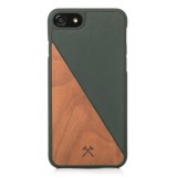 Woodcessories - Eco Split - Cherry Cover - Green - iPhone 8 Plus / 7 Plus - Wooden Cover - Eco Case - Split Collection