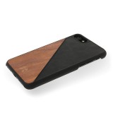 Woodcessories - Eco Split - Walnut Cover - Black - iPhone 8 Plus / 7 Plus - Wooden Cover - Eco Case - Split Collection