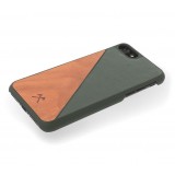 Woodcessories - Eco Split - Cover in Legno di Ciliegio - Verde - iPhone 8 / 7 - Cover in Legno - Eco Case - Collezione Split