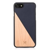 Woodcessories - Eco Split - Maple Cover - Navy - iPhone 8 Plus / 7 Plus - Wooden Cover - Eco Case - Split Collection