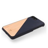 Woodcessories - Eco Split - Cover in Legno di Acero - Navy - iPhone 8 Plus / 7 Plus - Vero Legno - Eco Case - Collezione Split