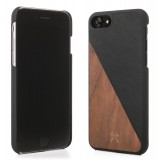 Woodcessories - Eco Split - Walnut Cover - Black - iPhone 6 / 6 s - Wooden Cover - Eco Case - Split Collection