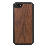 Woodcessories - Eco Bump - Cover in Legno di Noce - Nero - iPhone 8 / 7 - Cover in Legno - Eco Case - Collezione Bumper