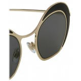 Giorgio Armani - Double Circle - Sunglasses with Double Circle Frame - Gold - Sunglasses - Giorgio Armani Eyewear
