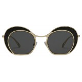 Giorgio Armani - Double Circle - Sunglasses with Double Circle Frame - Gold - Sunglasses - Giorgio Armani Eyewear