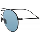 Giorgio Armani - Montatura Tonda - Occhiali da Sole Rotondi in Metallo - Blu - Occhiali da Sole - Giorgio Armani Eyewear