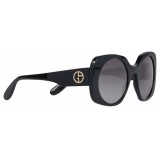 Giorgio Armani - Logo Application - Sunglasses with Logo Application - Grey - Sunglasses - Giorgio Armani Eyewear