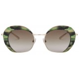 Giorgio Armani - Retrò - Metal Sunglasses with Gradient Lenses - Green - Sunglasses - Giorgio Armani Eyewear
