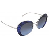 Giorgio Armani - Retrò - Metal Sunglasses with Degradè Lenses - Blue - Sunglasses - Giorgio Armani Eyewear