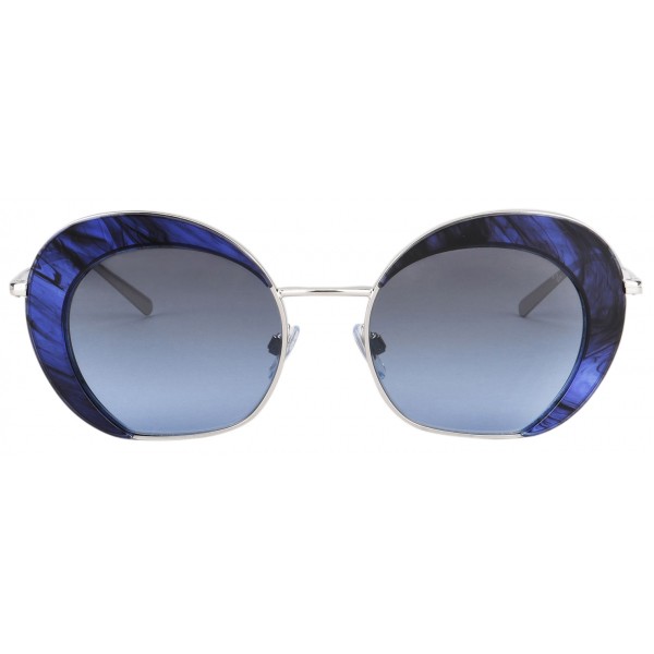 Giorgio Armani - Retrò - Metal Sunglasses with Degradè Lenses - Blue - Sunglasses - Giorgio Armani Eyewear