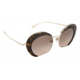 Giorgio Armani - Retrò - Metal Sunglasses with Animalier Lenses - Brown - Sunglasses - Giorgio Armani Eyewear