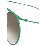 Giorgio Armani - Double Bridge - Metal Sunglasses with Gradient Lenses - Green - Sunglasses - Giorgio Armani Eyewear