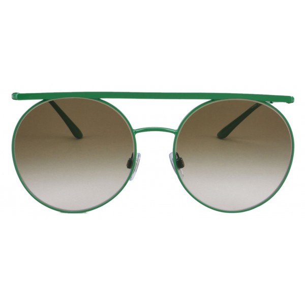 Giorgio Armani - Double Bridge - Metal Sunglasses with Gradient Lenses - Green - Sunglasses - Giorgio Armani Eyewear