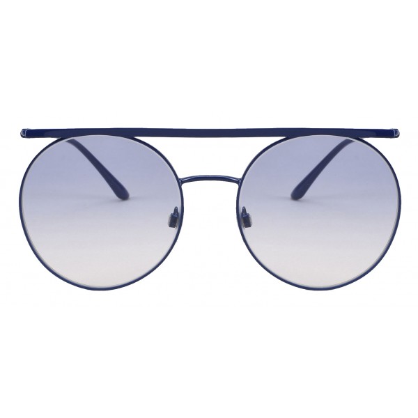 Giorgio Armani - Double Bridge - Metal Sunglasses with Gradient Lenses - Blue - Sunglasses - Giorgio Armani Eyewear