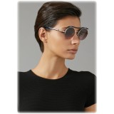 Giorgio Armani - Wavy Catwalk - Sunglasses with Corrugated Tubular - Blue - Sunglasses - Giorgio Armani Eyewear