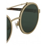 Giorgio Armani - Catwalk - Catwalk Sunglasses with Round Lenses - Gold - Sunglasses - Giorgio Armani Eyewear
