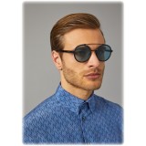 Giorgio Armani - Catwalk - Occhiali da Sole Catwalk con Lenti Tonde - Nero - Occhiali da Sole - Giorgio Armani Eyewear