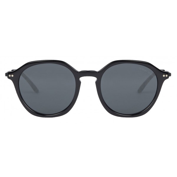 Giorgio Armani - Bi Materiale - Occhiali da Sole con Terminali a Fantasia - Nero - Occhiali da Sole - Giorgio Armani Eyewear