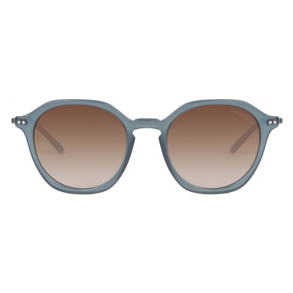 Giorgio Armani - Bi Materiale - Occhiali da Sole con Terminali a Fantasia - Marrone - Occhiali da Sole - Giorgio Armani Eyewear