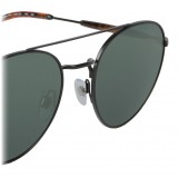 Giorgio Armani - Round Frame - Metal Round Frame Sunglasses - Black - Sunglasses - Giorgio Armani Eyewear