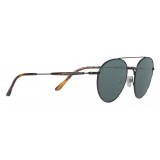 Giorgio Armani - Montatura Tonda - Occhiali da Sole Rotondi in Metallo - Nero - Occhiali da Sole - Giorgio Armani Eyewear