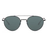 Giorgio Armani - Round Frame - Metal Round Frame Sunglasses - Black - Sunglasses - Giorgio Armani Eyewear