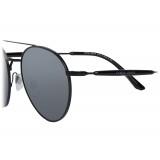 Giorgio Armani - Montatura Tonda - Occhiali da Sole Rotondi in Metallo - Grigio Scuro - Giorgio Armani Eyewear